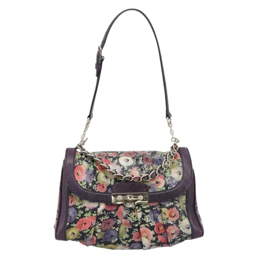 Bally Leather Handbag Purple